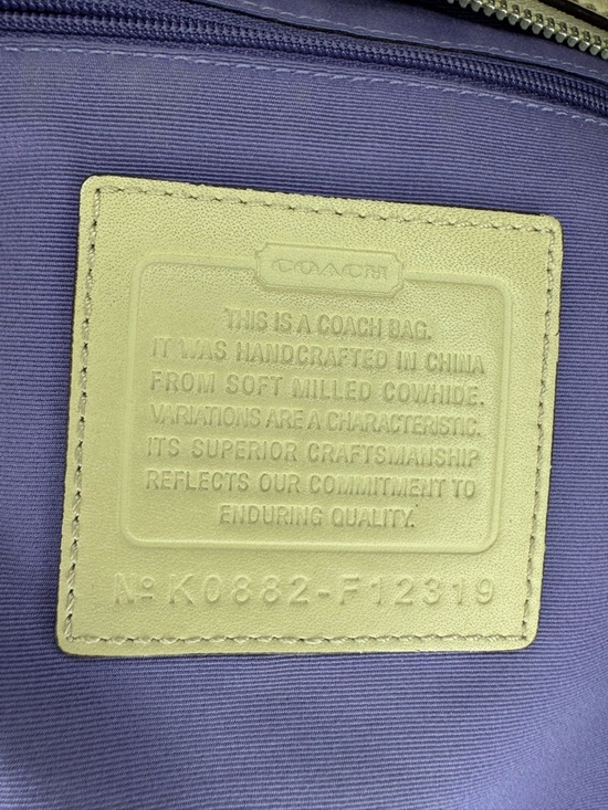 Coach Legacy Swingpack Crossbody Bag Pebbled Leather Beige Tan F12319 - Picture 2 of 13